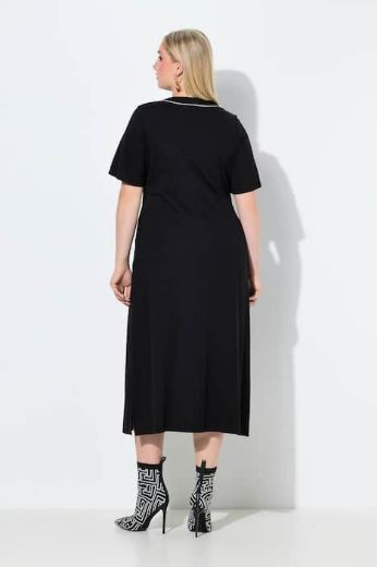 Plus size veliki brojevi Haljina maxi kratkih rukava A kroja za punije