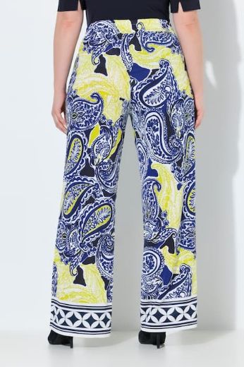 Plus size veliki brojevi Hlače širokih nogavica elastičnog struka za punije