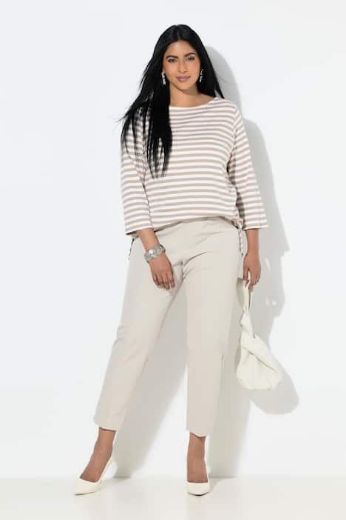 Plus size veliki brojevi Hlače 7/8 s elastičnim pojasom u struku za punije