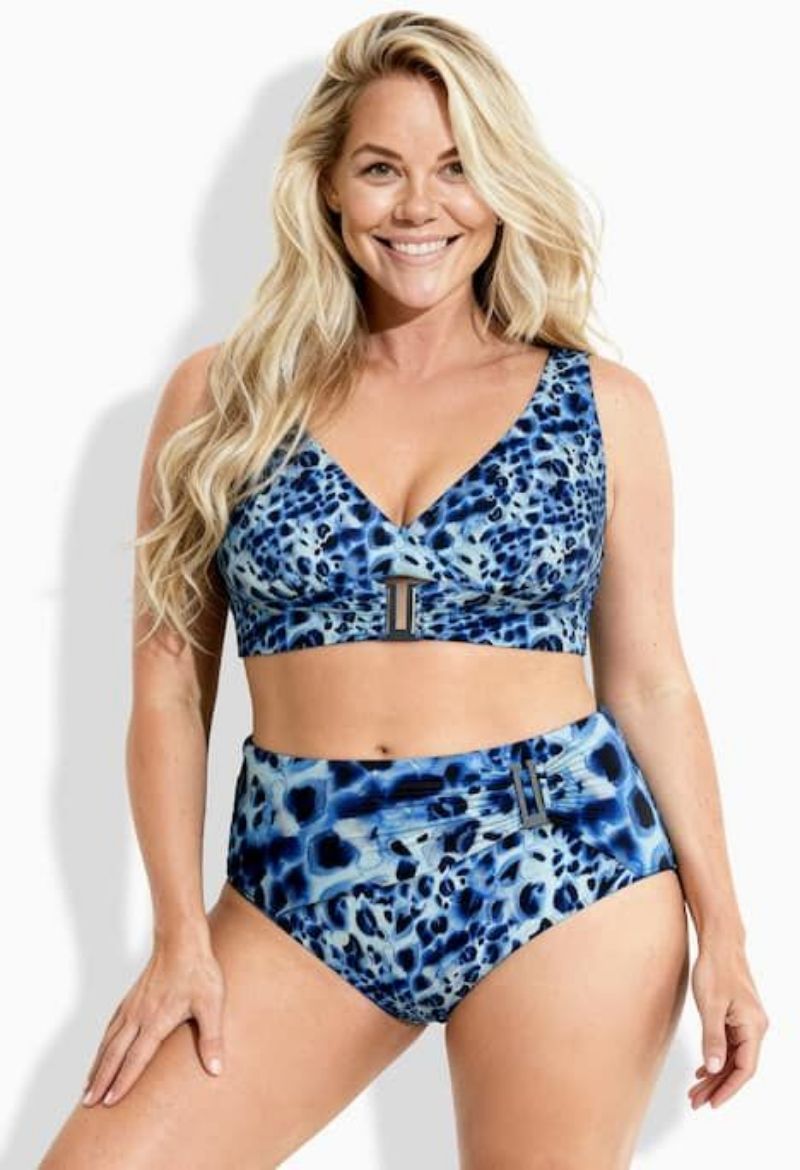 Plus size veliki brojevi Kupaći kostim dvodijelni mekanih košarica za punije