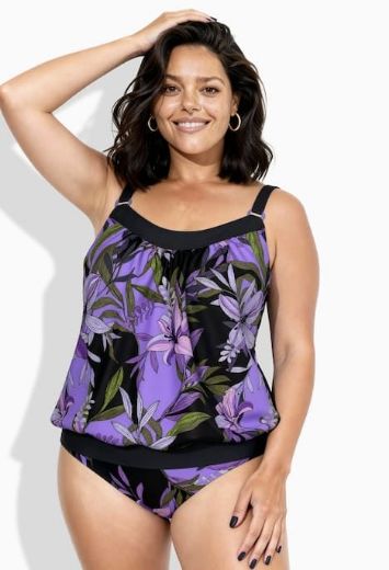 Plus size veliki brojevi Tankini mekanih košarica bez rukava za punije