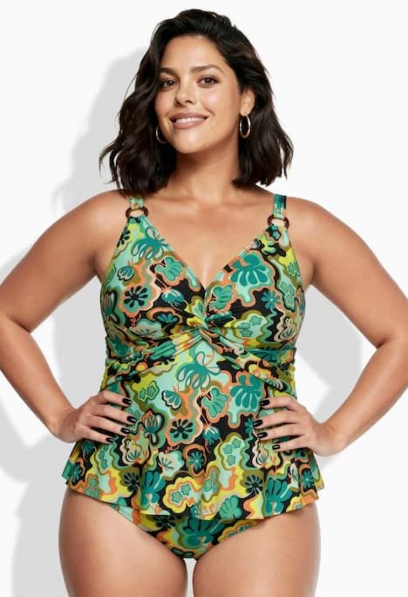 Plus size veliki brojevi Tankini mekanih košarica podesivih naramenica za punije