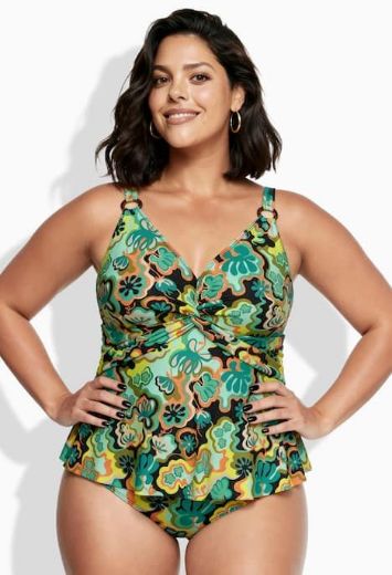 Plus size veliki brojevi Tankini mekanih košarica podesivih naramenica za punije