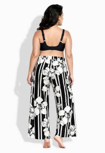 Plus size veliki brojevi Hlače palazzo širokih nogavica elastičnog struka za punije