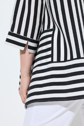 Plus size veliki brojevi Bluza 3/4 rukava V izrez za punije