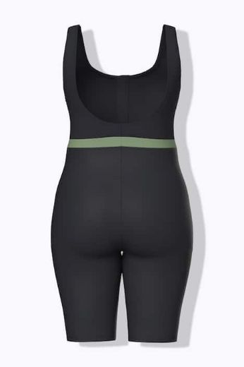 Plus size veliki brojevi Kupaći kostim s patentom dugih nogavica za punije