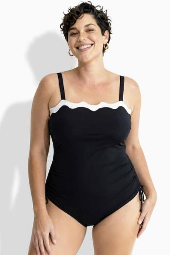 Plus size veliki brojevi Kupaći kostim jednodijelni ukrasnih rubova za punije