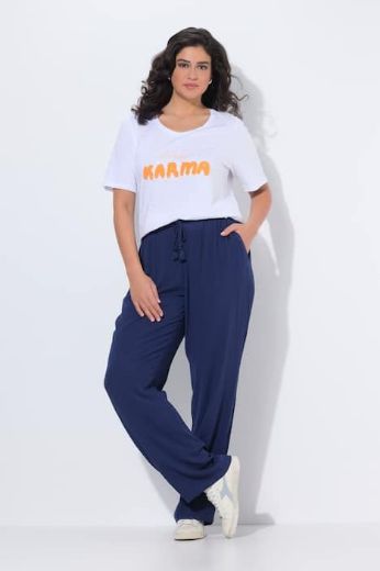 Plus size veliki brojevi Hlače širokih nogavica elastičnog strukaa za punije