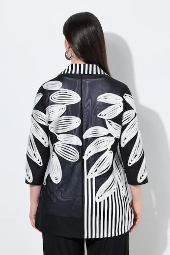 Plus size veliki brojevi Bluza 3/4 rukava sa kragnom za punije