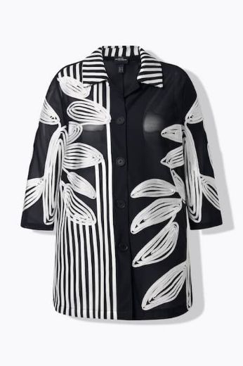 Plus size veliki brojevi Bluza 3/4 rukava sa kragnom za punije