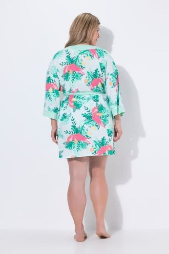 Plus size veliki brojevi Ogrtač na vezanje rukavi 3/4 za punije