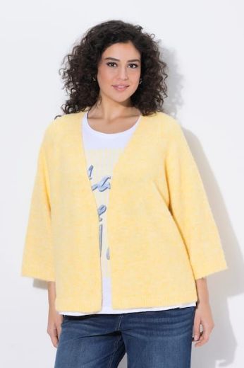 Plus size veliki brojevi Kardigan 3/4 rukavi za punije