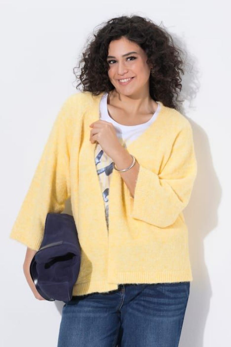 Plus size veliki brojevi Kardigan 3/4 rukavi za punije