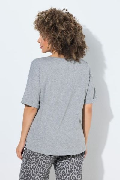 Veliki brojevi Majica kratkih rukava šireg kroja moda za punije