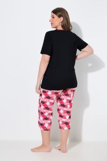 Plus size veliki brojevi Pidžama dvodijelna kratkih rukava za punije