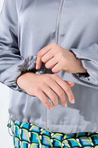 Plus size veliki brojevi Bluza dugih rukava s patentnim zatvaračem za punije