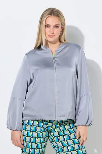 Plus size veliki brojevi Bluza dugih rukava s patentnim zatvaračem za punije