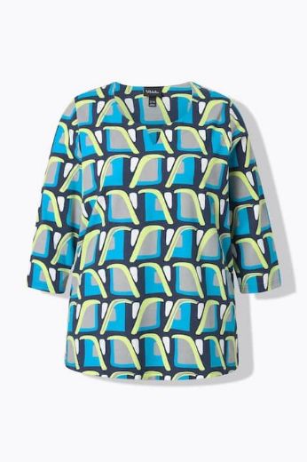 Plus size veliki brojevi Majica 3/4 rukava s izrezom za punije