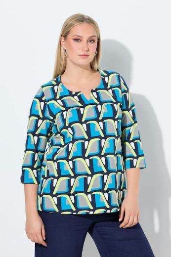 Plus size veliki brojevi Majica 3/4 rukava s izrezom za punije