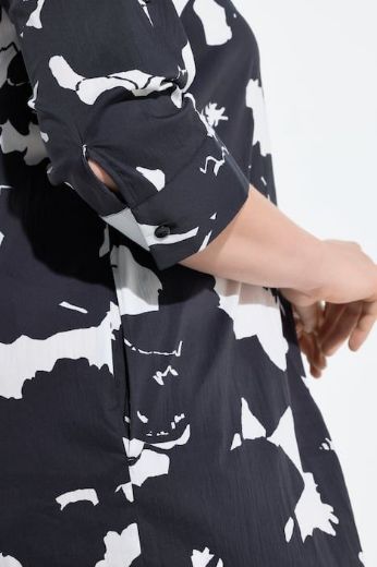 Plus size veliki brojevi Haljina 3/4 rukava cvjetnog uzorka za punije