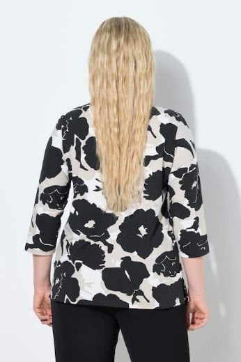 Plus size veliki brojevi Majica 3/4 rukava V izreza za punije