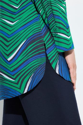 Plus size veliki brojevi Bluza dugih rukava produženog kroja za punije