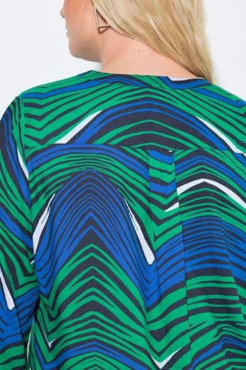Plus size veliki brojevi Bluza dugih rukava produženog kroja za punije