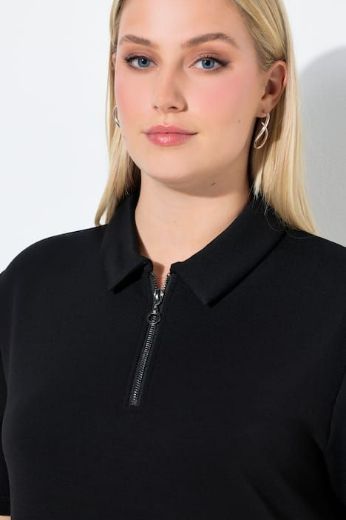 Plus size veliki brojevi Haljina kratkih rukava s kragnom za punije