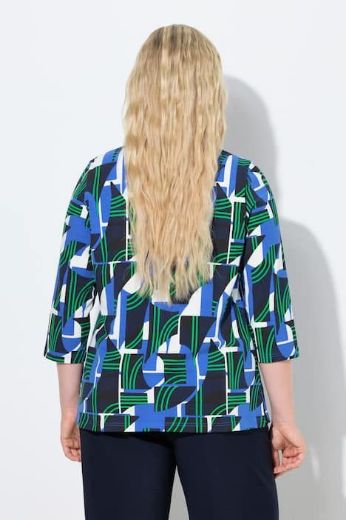 Plus size veliki brojevi Majica 3/4 rukava V izreza za punije