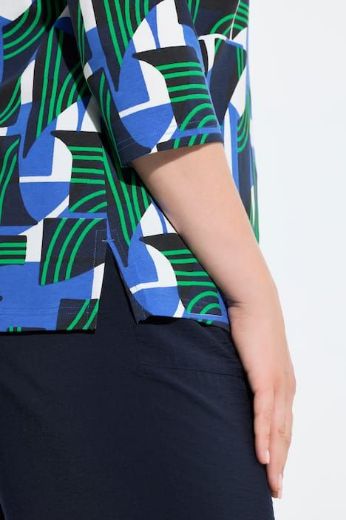 Plus size veliki brojevi Majica 3/4 rukava V izreza za punije