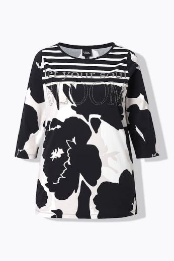 Plus size veliki brojevi Majica 3/4 rukava s ukrasima za punije