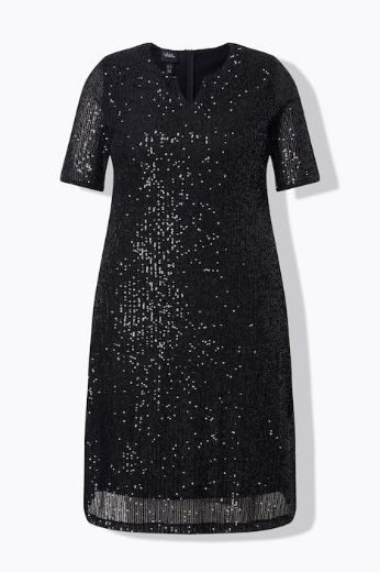 Plus size veliki brojevi Haljina kratkih rukava A kroja za punije