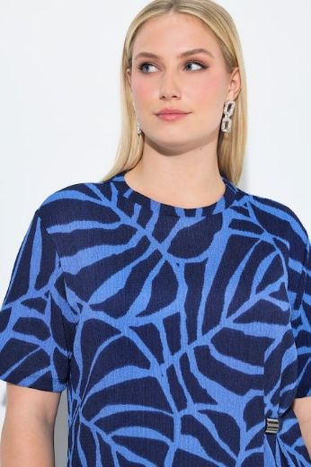 Plus size veliki brojevi Haljina kratkih rukava šireg kroja za punije