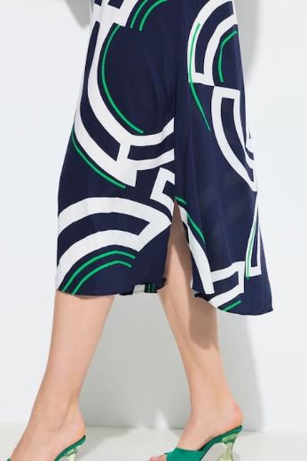 Plus size veliki brojevi Haljina midi kratkih rukava A kroja za punije