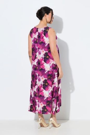 Plus size veliki brojevi Haljina bez rukava cvjetnog uzorka za punije