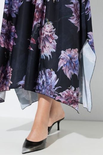 Plus size veliki brojevi Haljina midi bez rukava okruglog izreza za punije