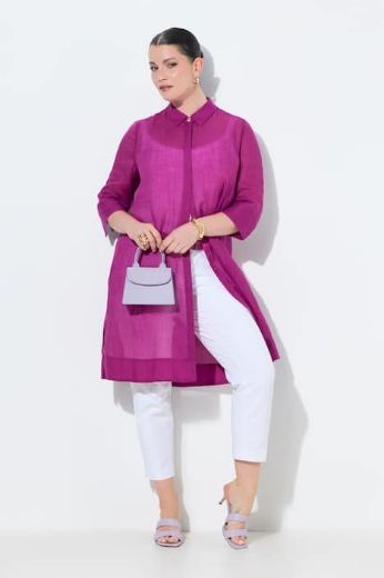 Plus size veliki brojevi Bluza 3/4 rukava dužeg kroja za punije