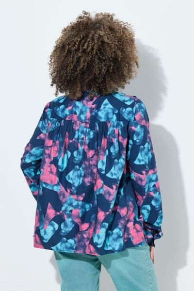 Veliki brojevi Bluza dugih rulava A kroja moda za punije