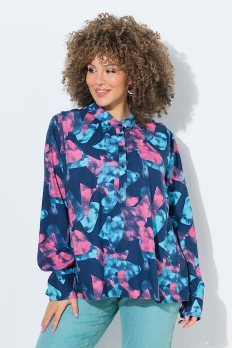 Plus size veliki brojevi Bluza dugih rulava A kroja za punije