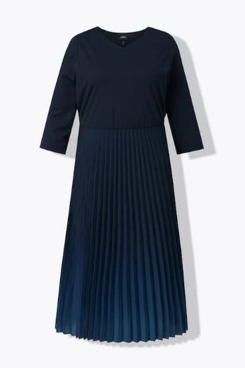 Plus size veliki brojevi Haljina elegantna midi 3/4 rukava za punije