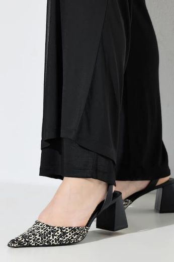 Plus size veliki brojevi Hlače širokih nogavica elastičnog struka za punije