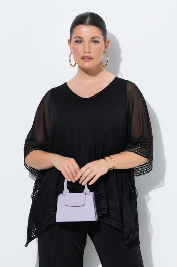 Plus size veliki brojevi Bluza 3/4 rukava V ovratnika za punije
