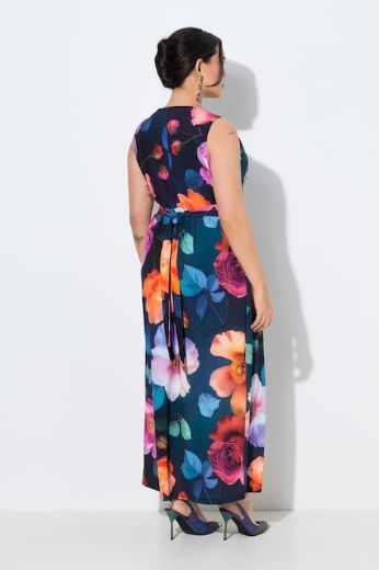 Plus size veliki brojevi Haljina maxi bez rukava A kroja za punije