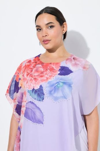 Plus size veliki brojevi Bluza  od šifona kratkih rukava za punije