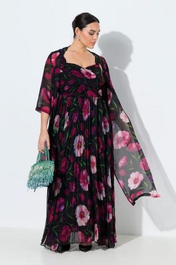 Plus size veliki brojevi Jakna lagana od šifona 3/4 rukava za punije