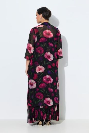 Plus size veliki brojevi Jakna lagana od šifona 3/4 rukava za punije