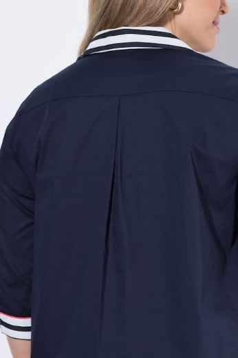 Plus size veliki brojevi Haljina midi 3/4 rukava A kroja za punije