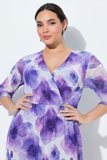 Plus size veliki brojevi Haljina elegantna maxi 3/4 rukava za punije
