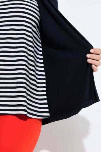 Plus size veliki brojevi Majica 2u1 na pruge za punije