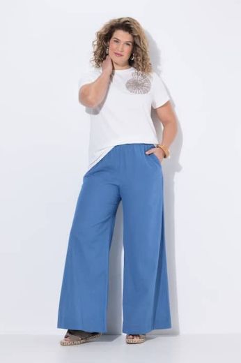 Plus size veliki brojevi Hlače lagane širokih nogavica za punije